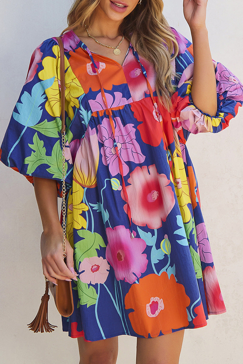 Multi Colour Swing Dress