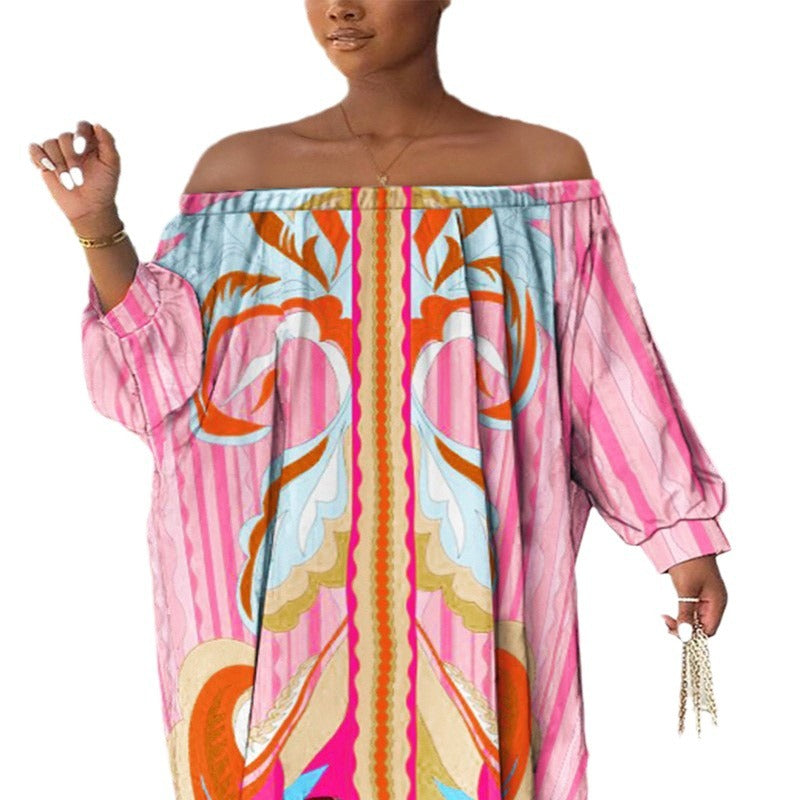 Plus Size Swing Dress/Iregular Hem