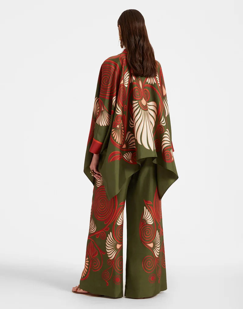 Vintage Print Pants Set