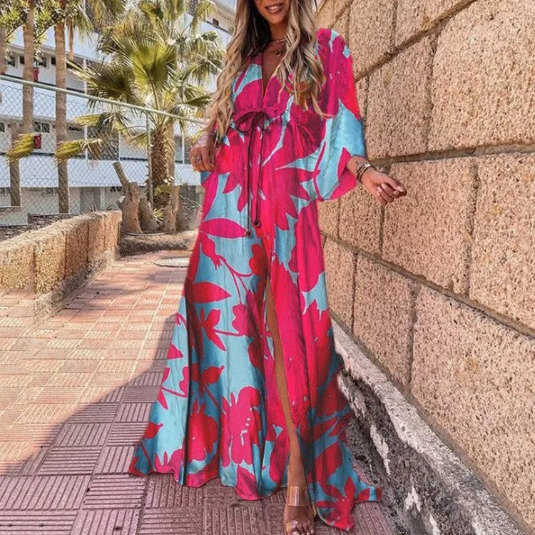 Boho Print Long Dress