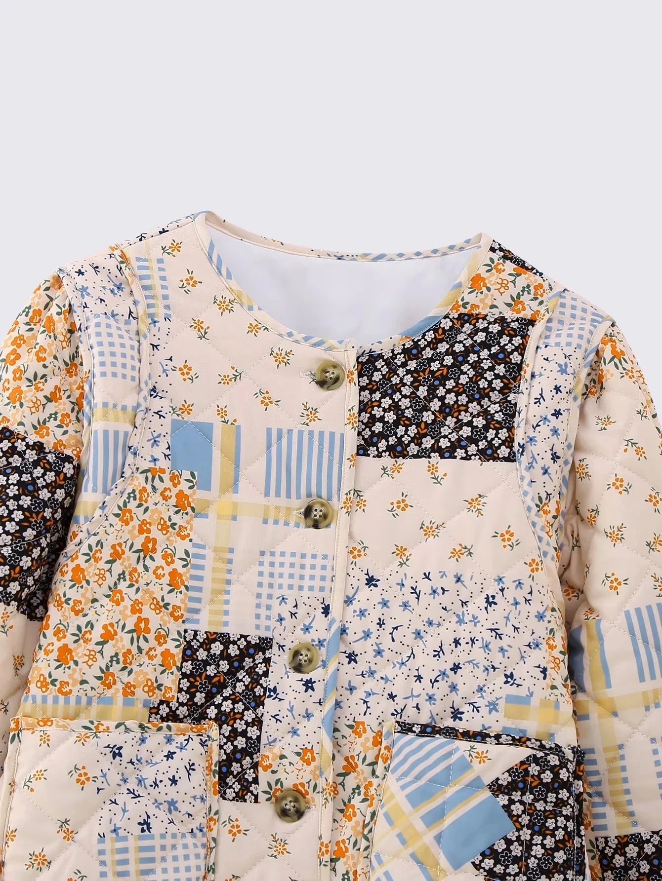 Women's Vintage Print Cotton Coat