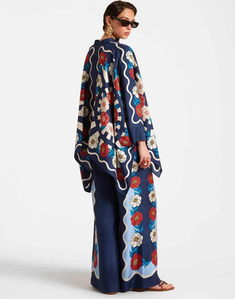 Vintage Print Pants Set