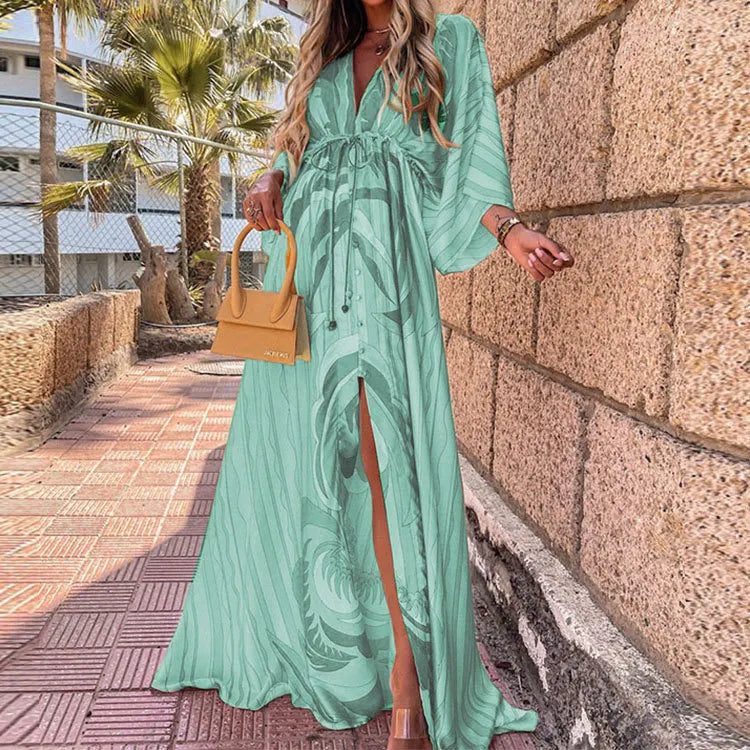 Boho Print Long Dress