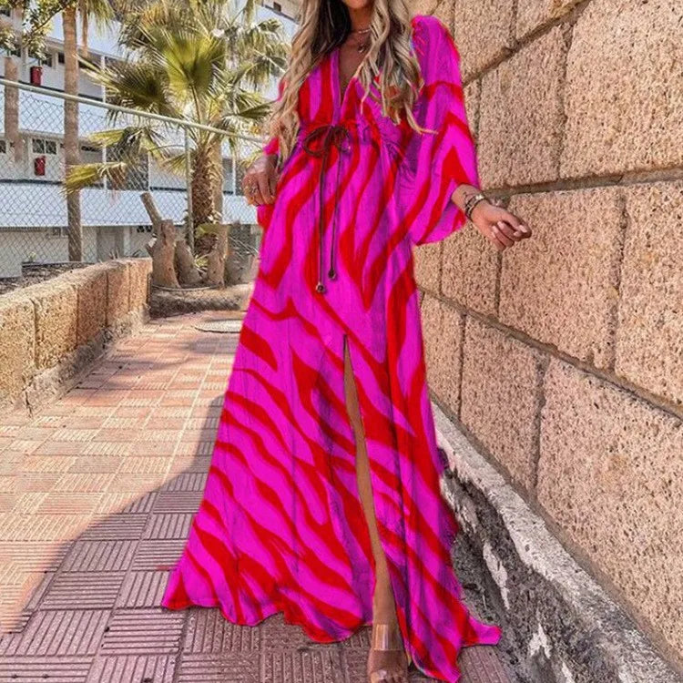 Boho Print Long Dress
