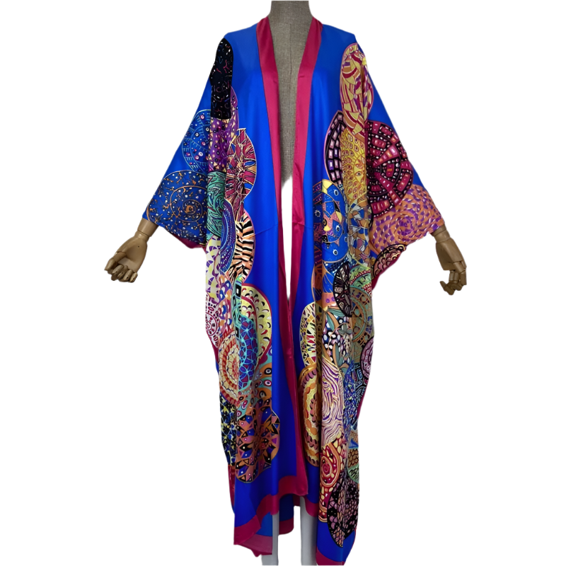 Classic bohemian print kimonos 2 piece sets
