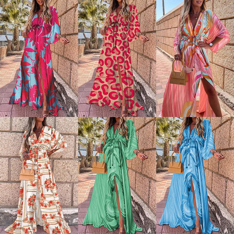 Boho Print Long Dress