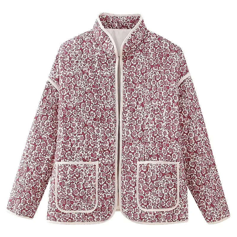 Women's Vintage Print Cotton Coat