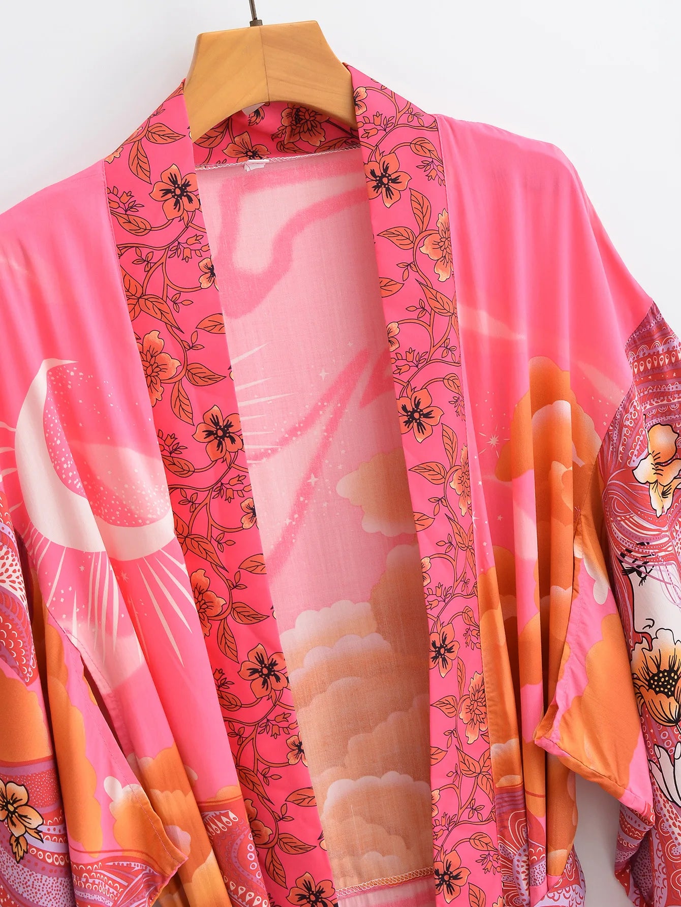 BOHO Moon Print Kimono