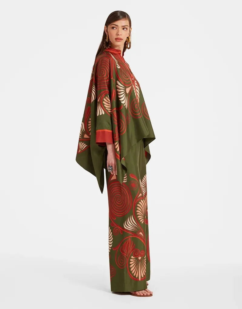 Vintage Print Pants Set