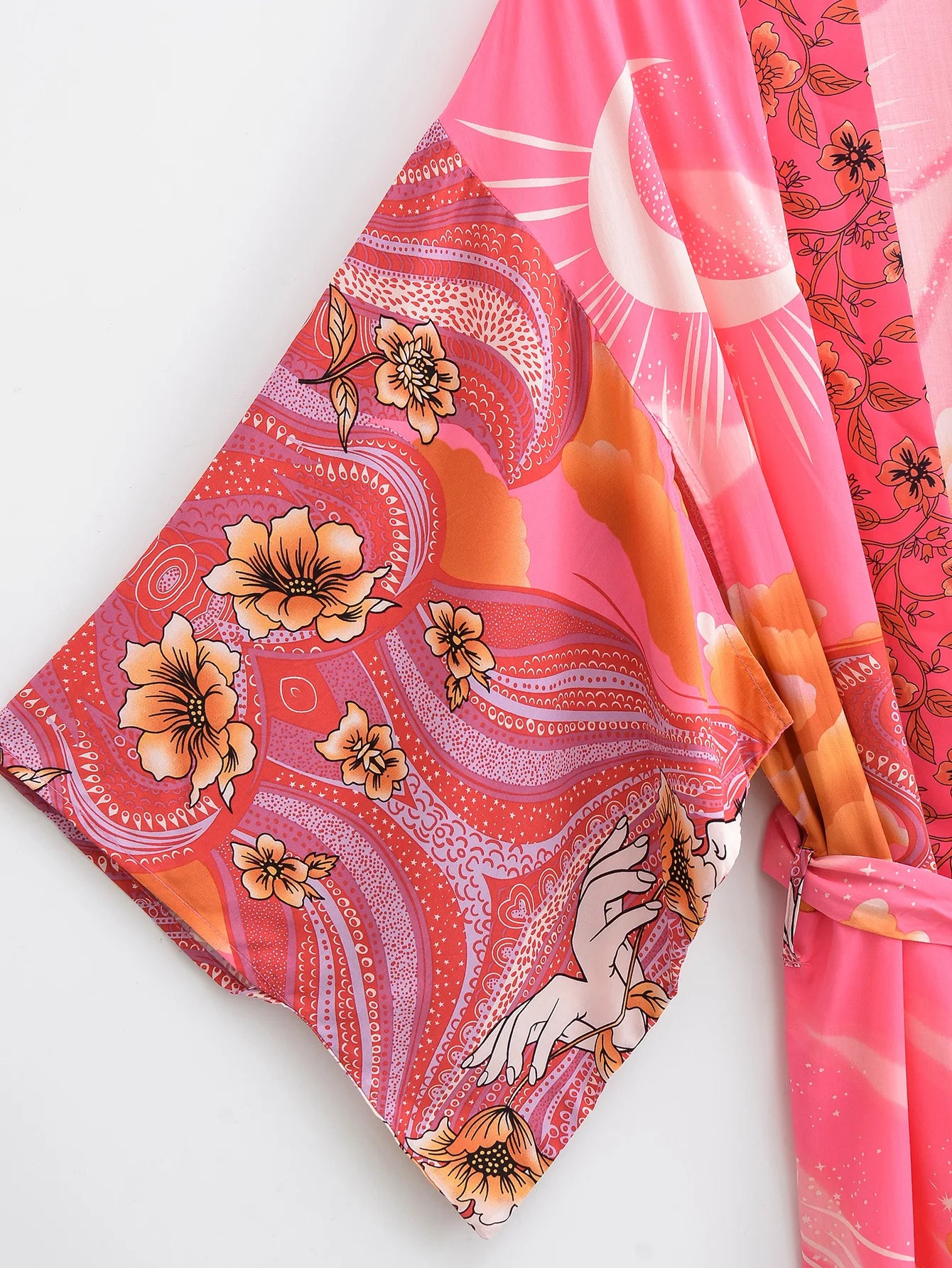 BOHO Moon Print Kimono