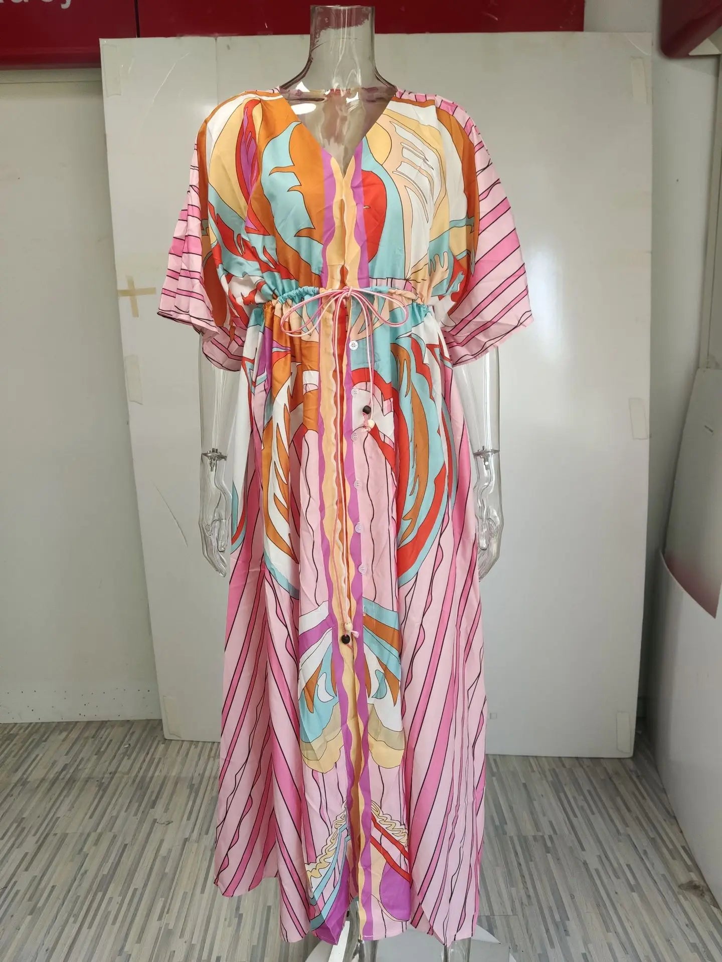 Boho Print Long Dress