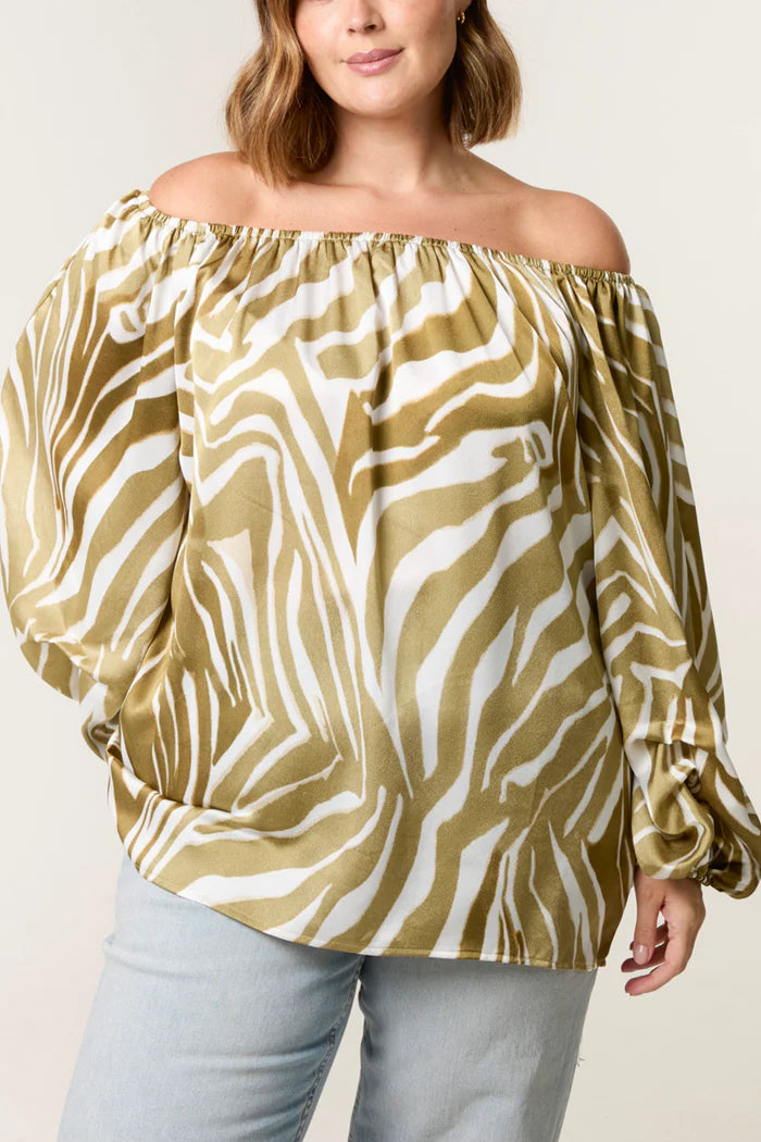 Plus Size Bardot Summer Top