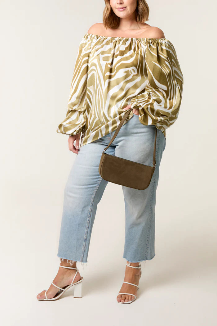 Plus Size Bardot Summer Top
