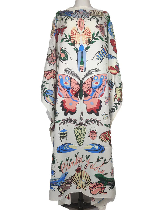 Silk Butterfly Kaftan