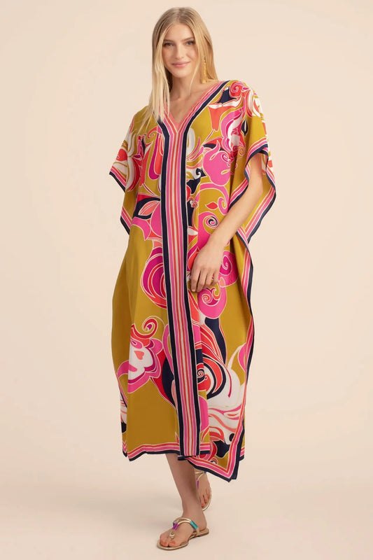 Gold And Pink Kaftan
