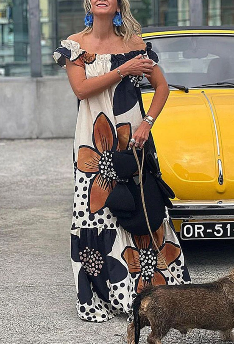 Off Shoulder Maxi