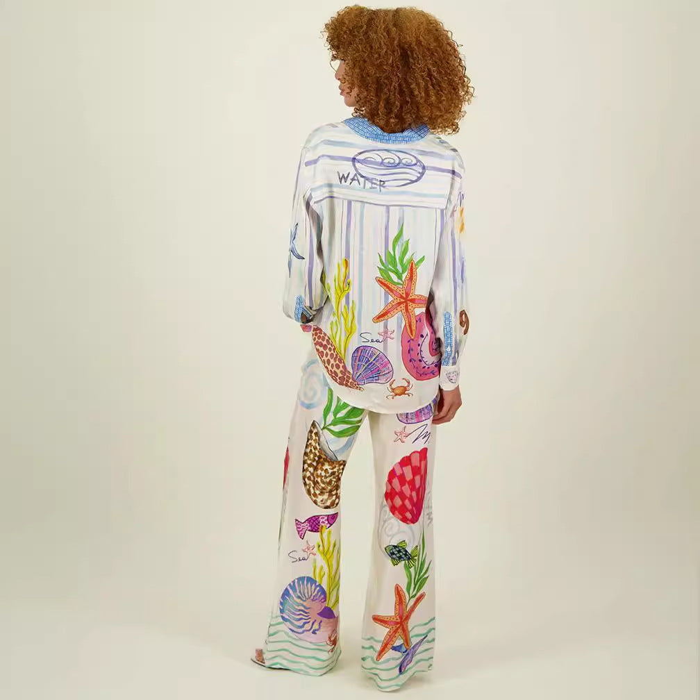 Stylish Two Peice/Graffitti Print