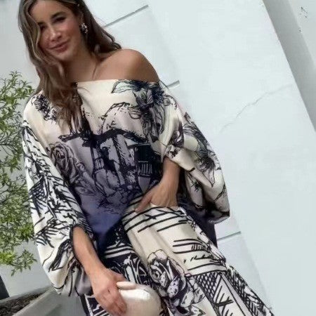 Stylish Two peice in Navy And White