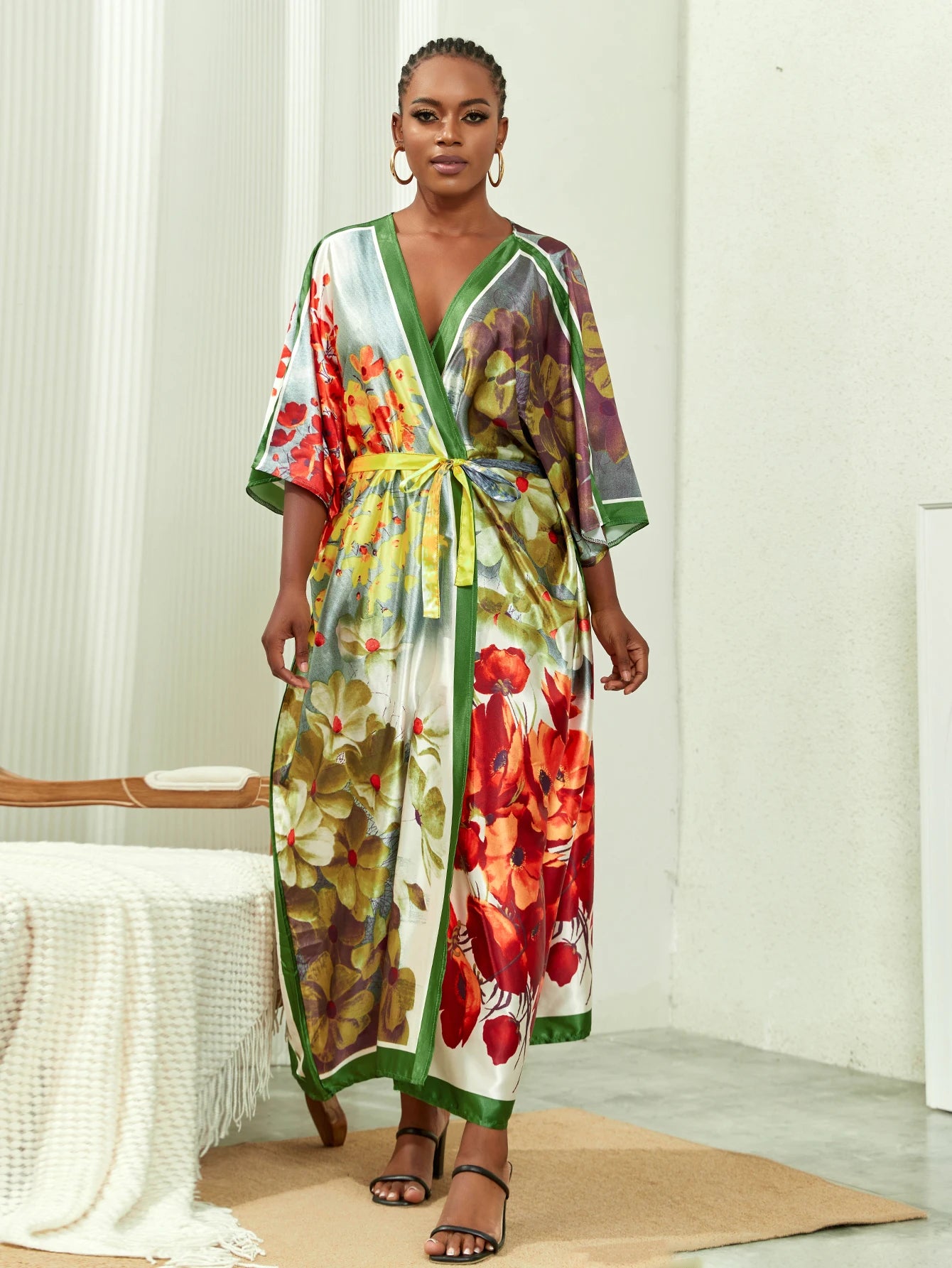Plus Size Elegant Kimono