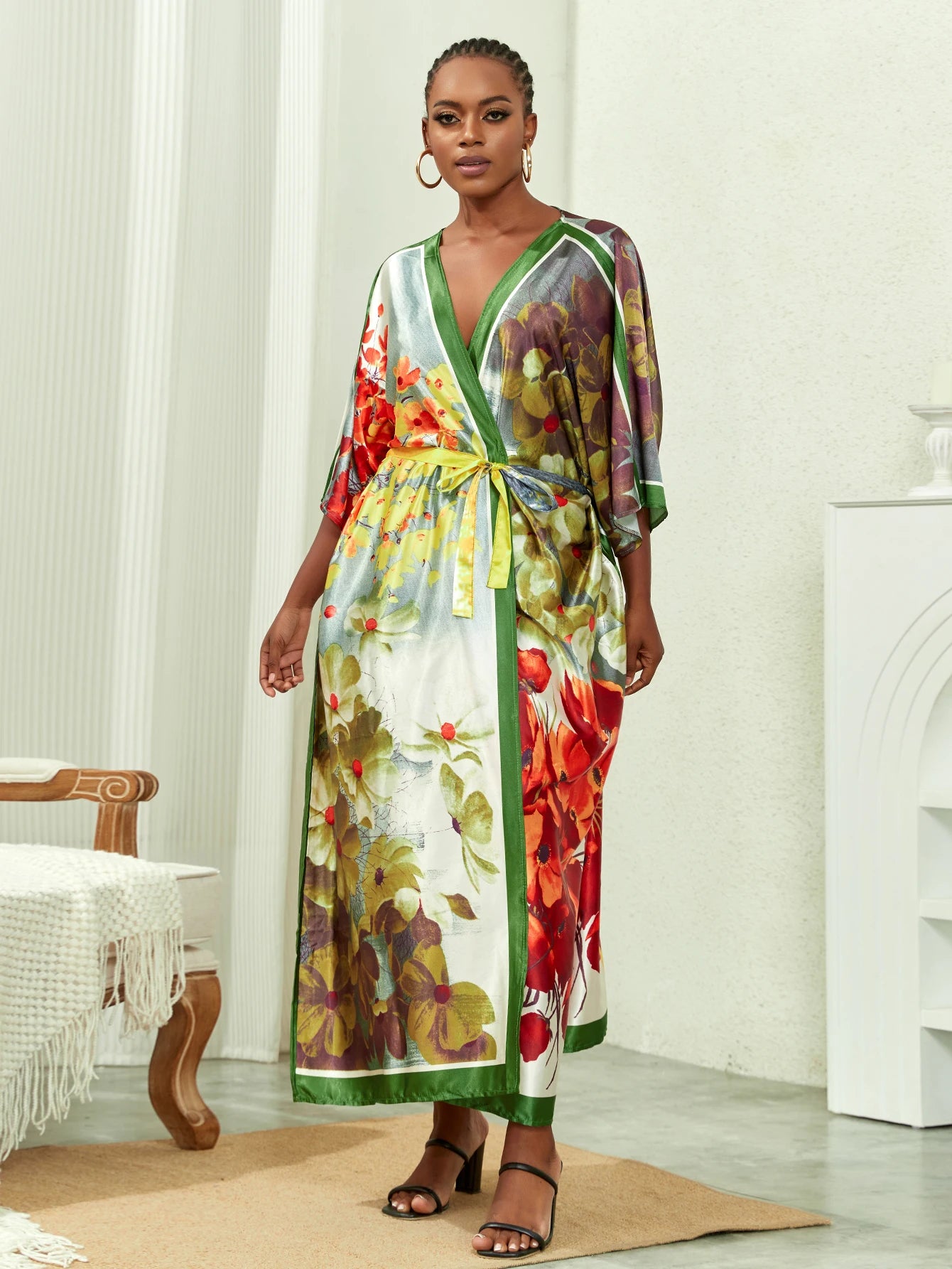Plus Size Elegant Kimono