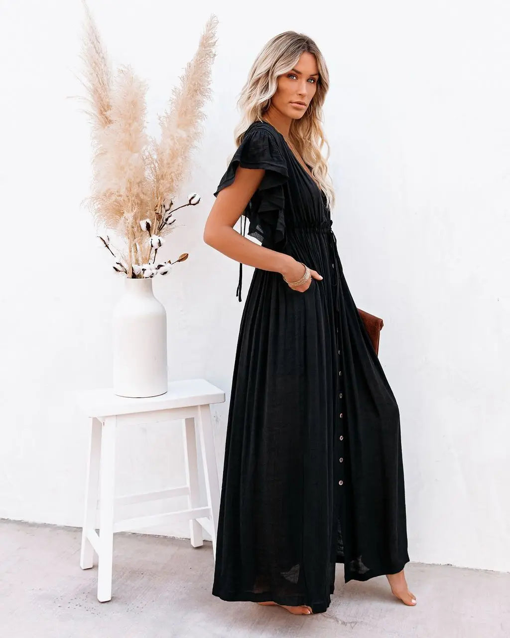 Kimono style boho dress