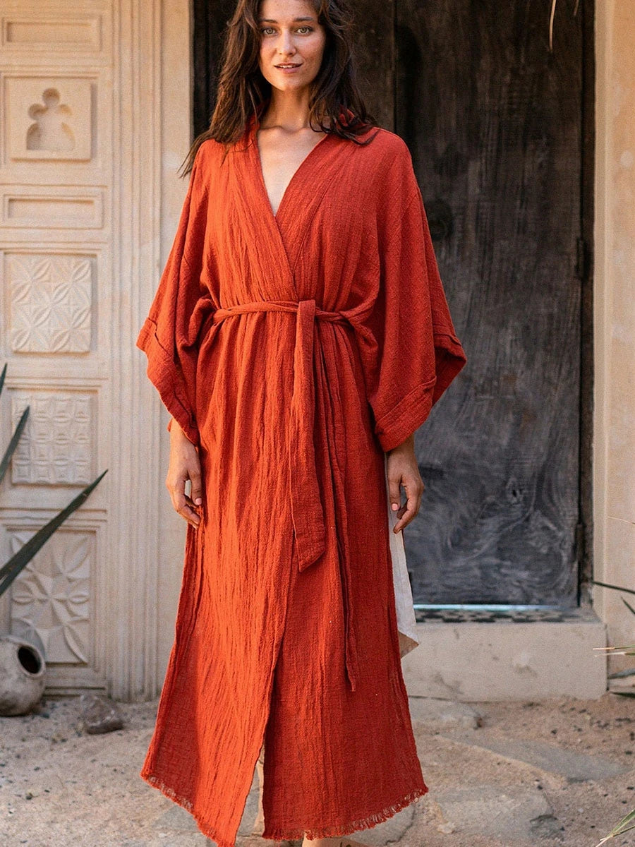 Bohemian Style Linen Summer Coat