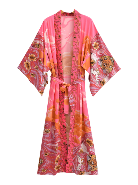BOHO Moon Print Kimono