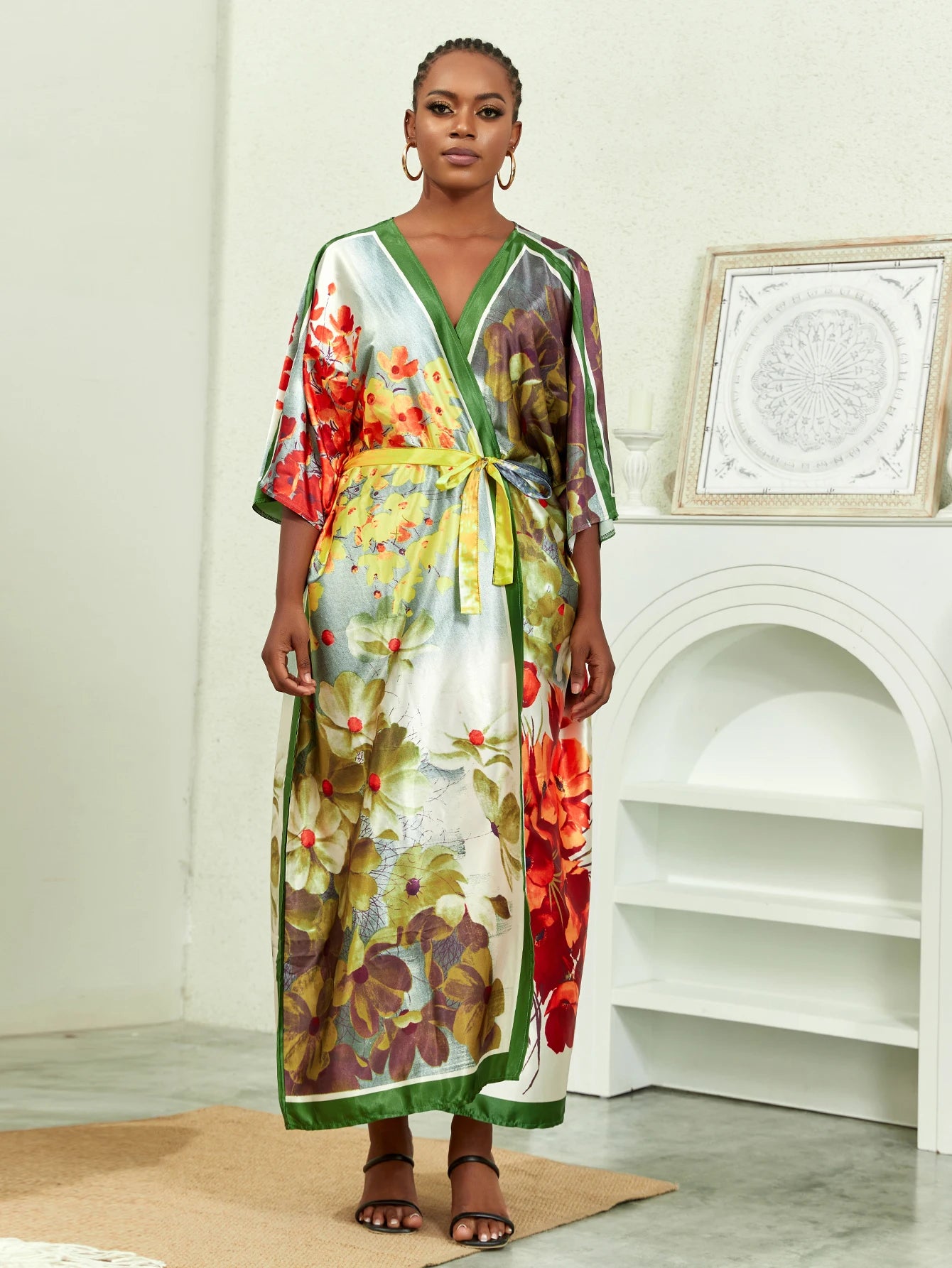 Plus Size Elegant Kimono