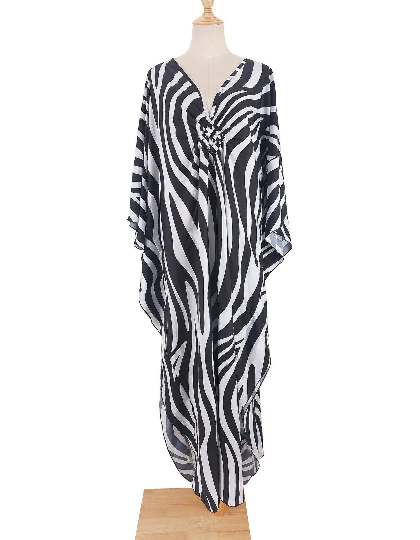 Plus Size Zebra Kaftan