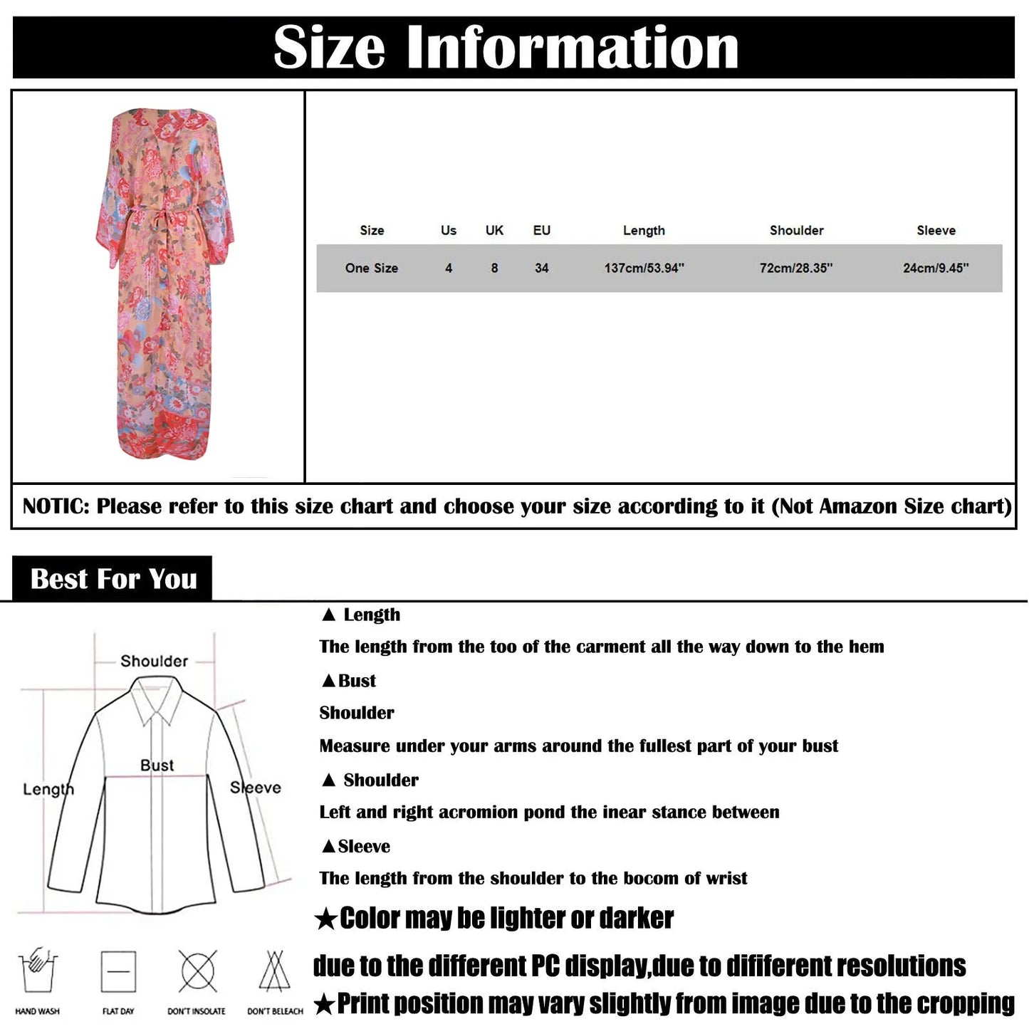 Ladies' Floral Printed Bohemian Kimono