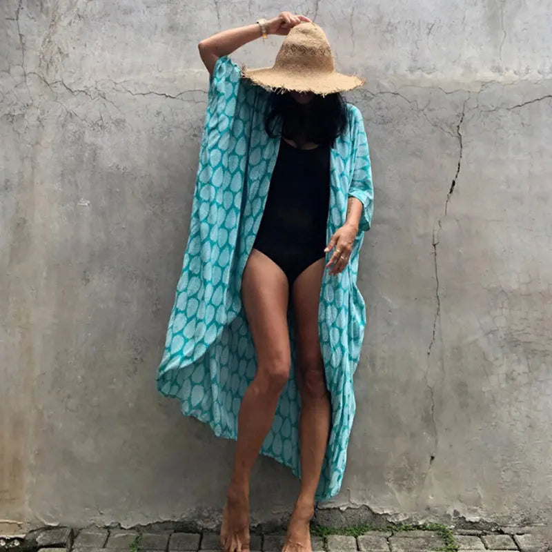 Best Selling. Women Black Tie Dye Kimono
