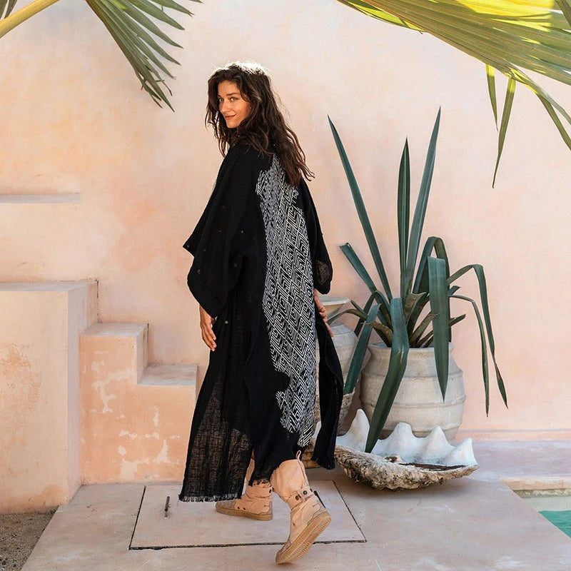 Bohemian Style Linen Summer Coat