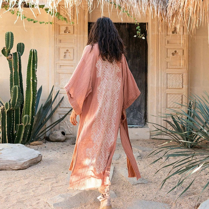 Bohemian Style Linen Summer Coat