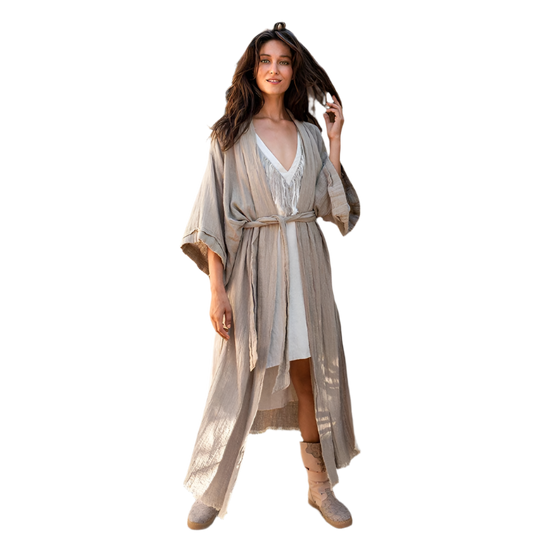 Bohemian Style Linen Summer Coat