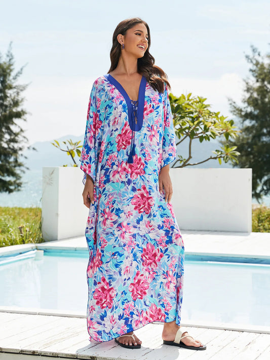 Flower Print Kaftan