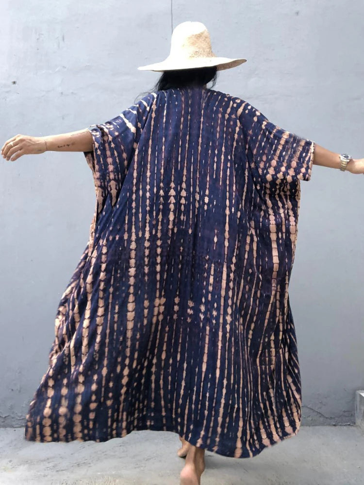 Best Selling. Women Black Tie Dye Kimono