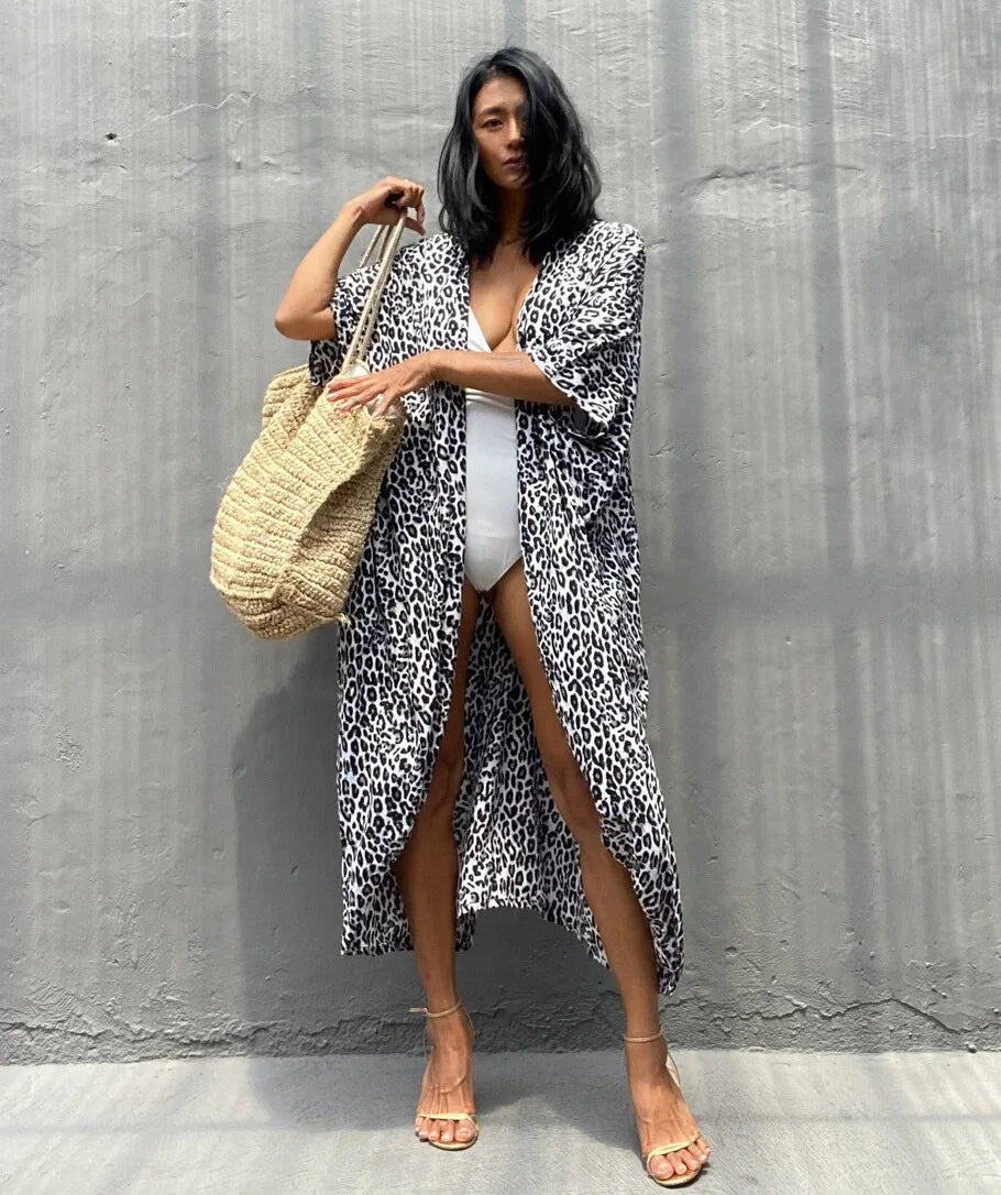 Best Selling. Women Black Tie Dye Kimono