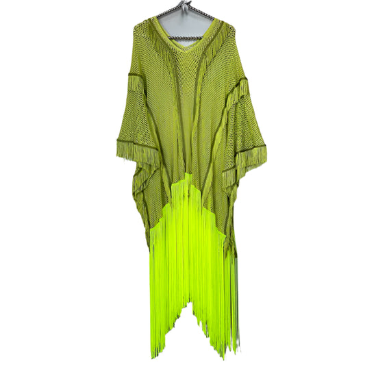 Fringed openwork MAXI KAFTAN