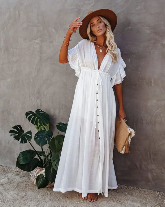 Kimono style boho dress