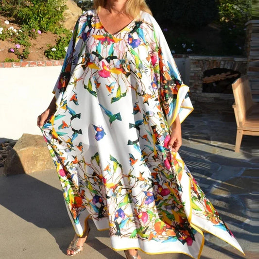 Plus Size Long Bohemia Kaftan