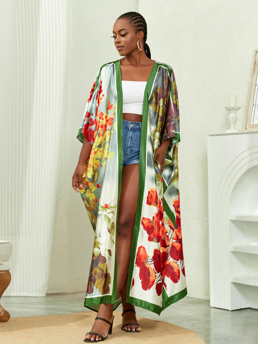Plus Size Elegant Kimono