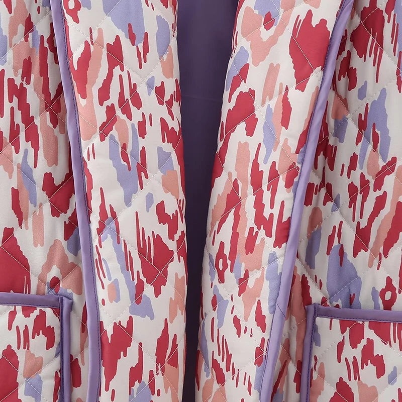 Geometric Print Casual Jacket