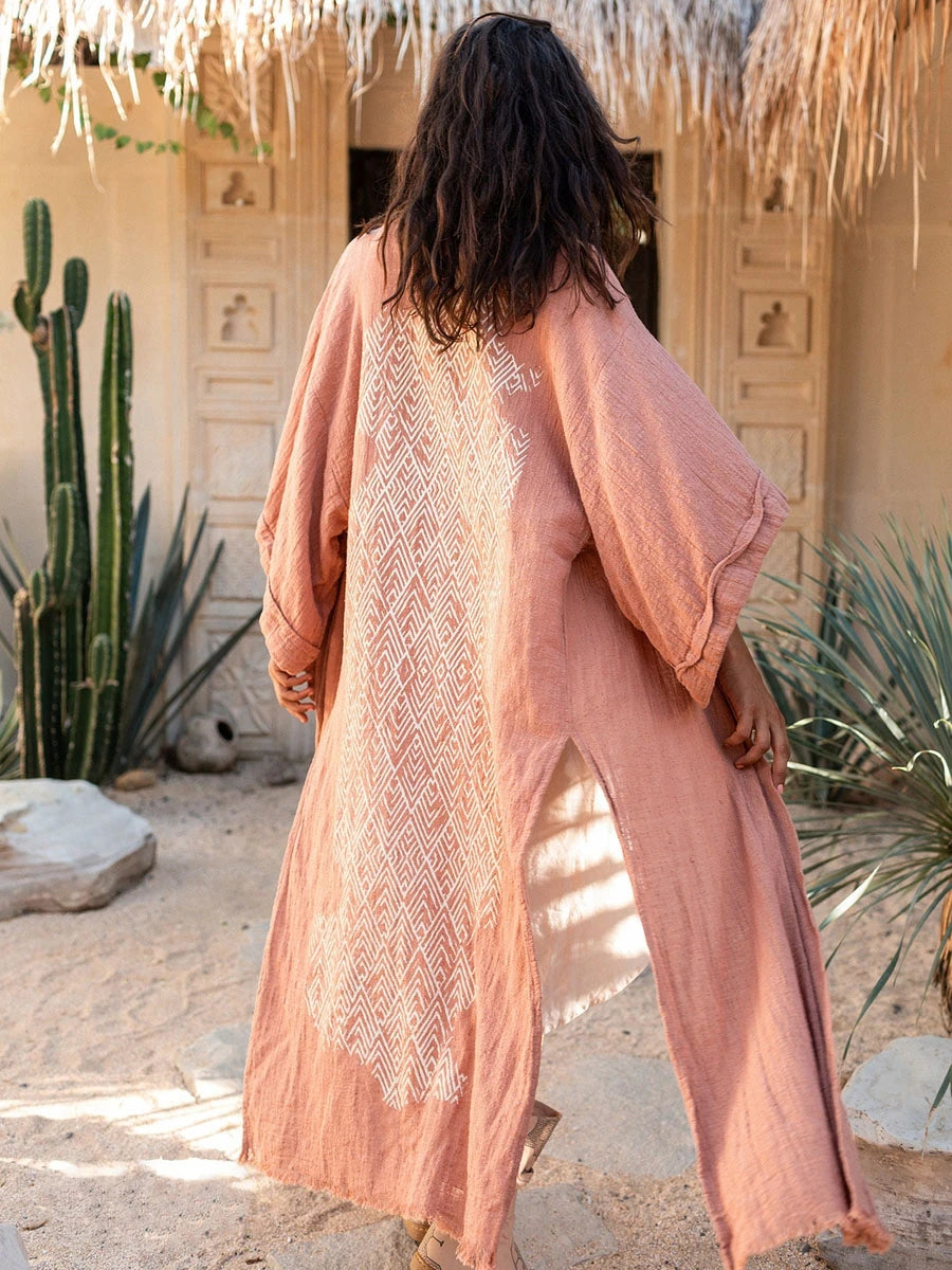 Bohemian Style Linen Summer Coat