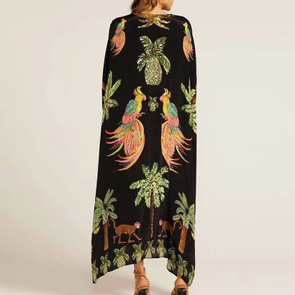 Pineapple Kaftan With Sequin Detail