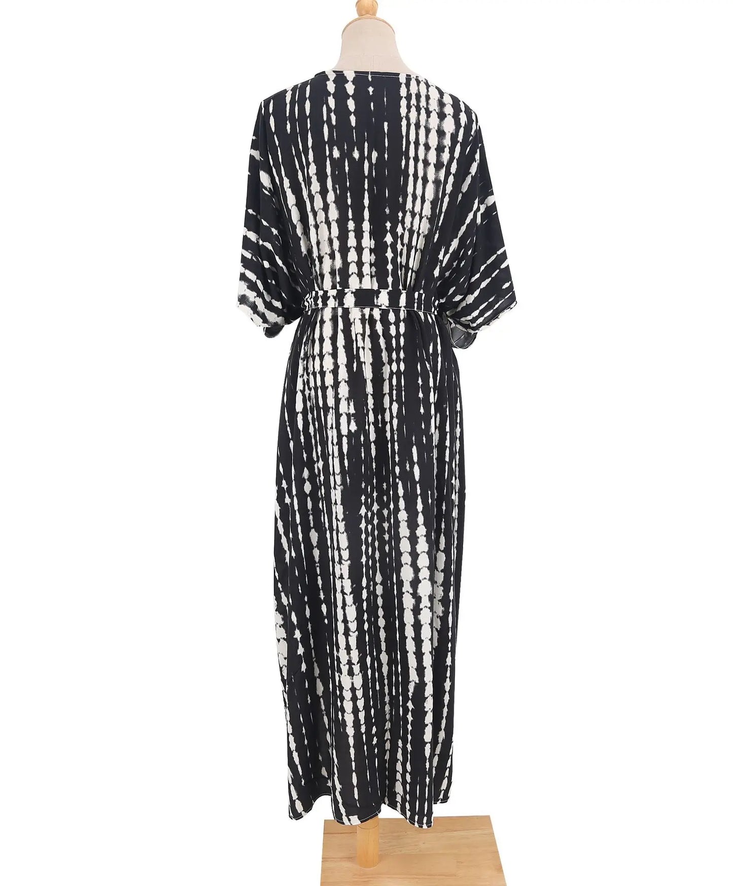 Best Selling. Women Black Tie Dye Kimono