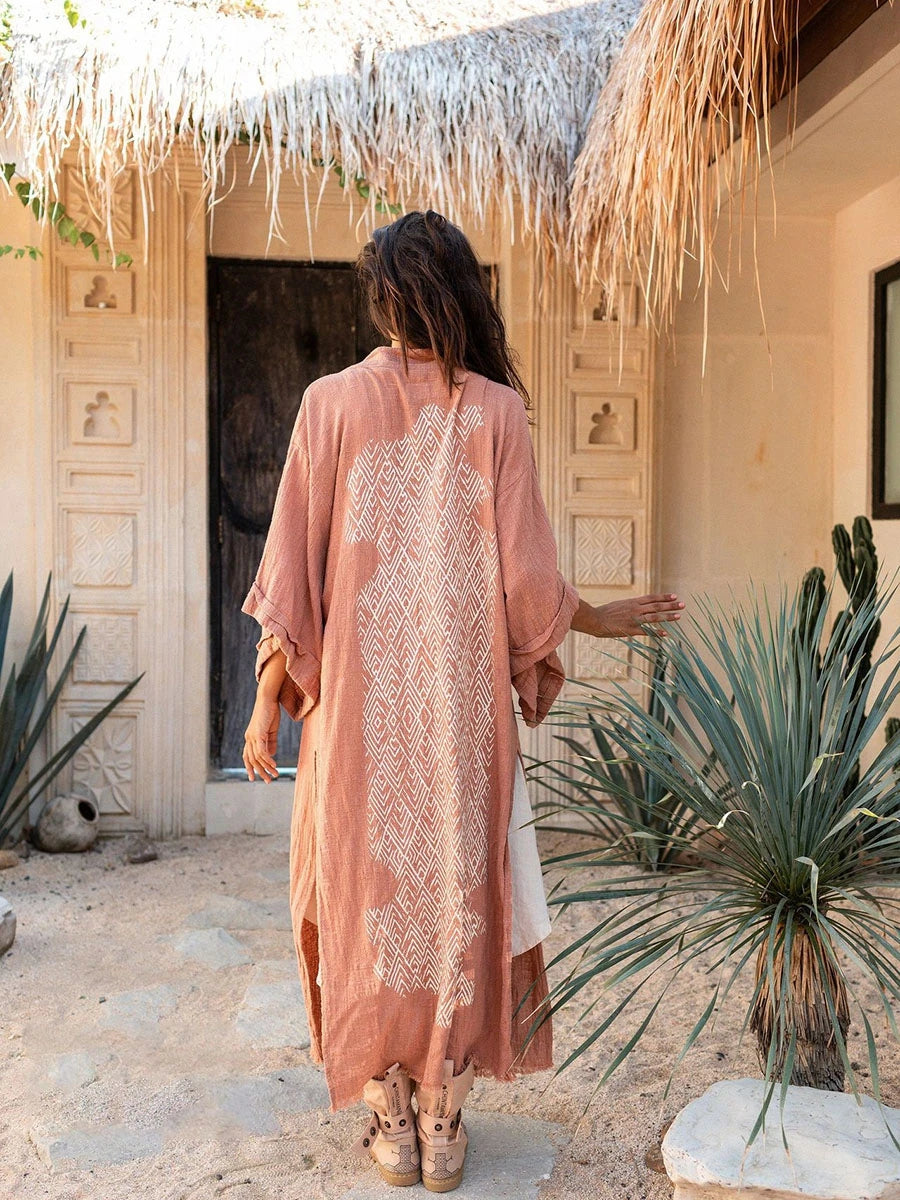 Bohemian Style Linen Summer Coat