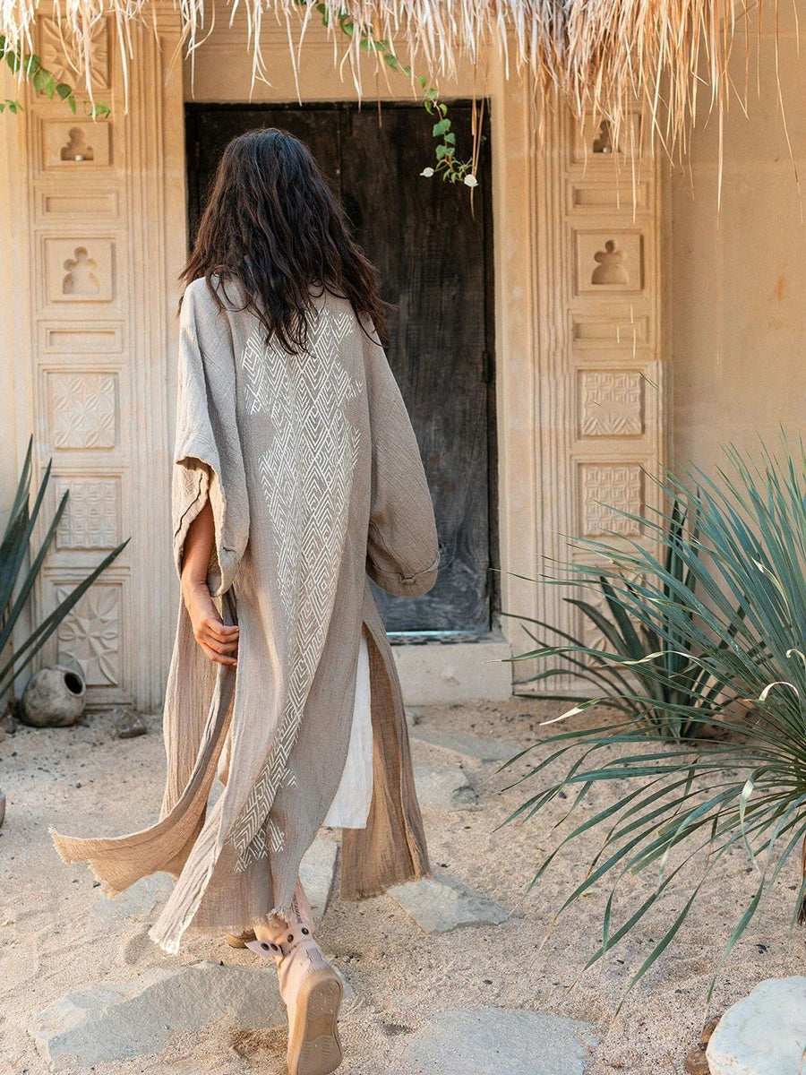 Bohemian Style Linen Summer Coat
