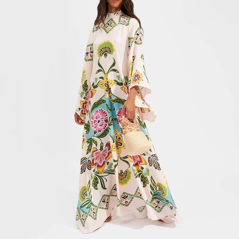 Print Patchwork Maxi Dress