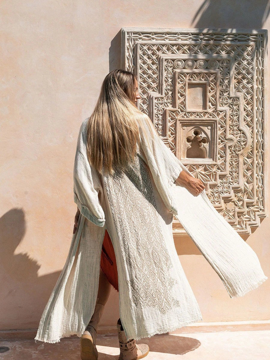 Bohemian Style Linen Summer Coat