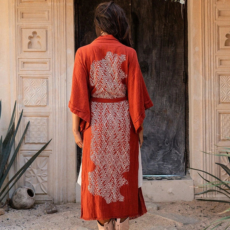 Bohemian Style Linen Summer Coat